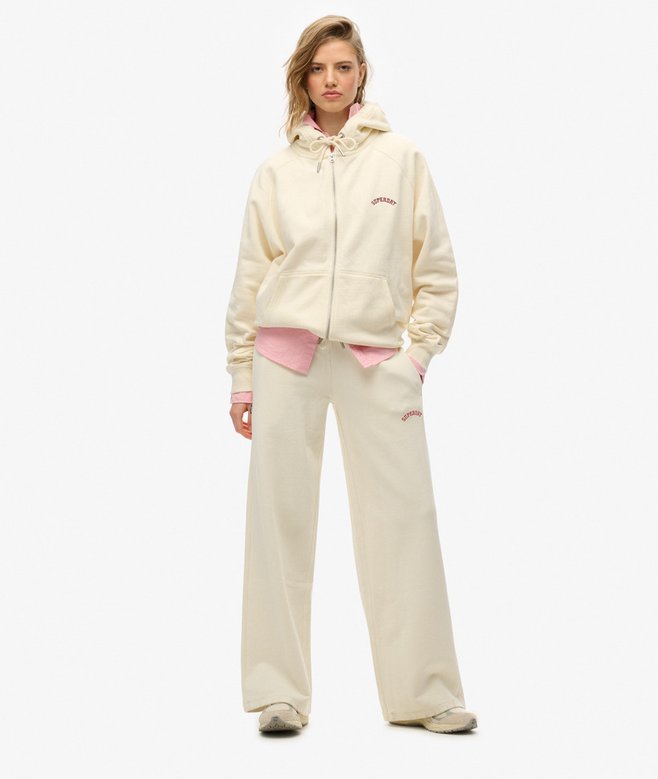 Sweat à Capuche Zippé Off White Pour Fille - Noir, Coupe Slim - Fabriqué Au Portugal