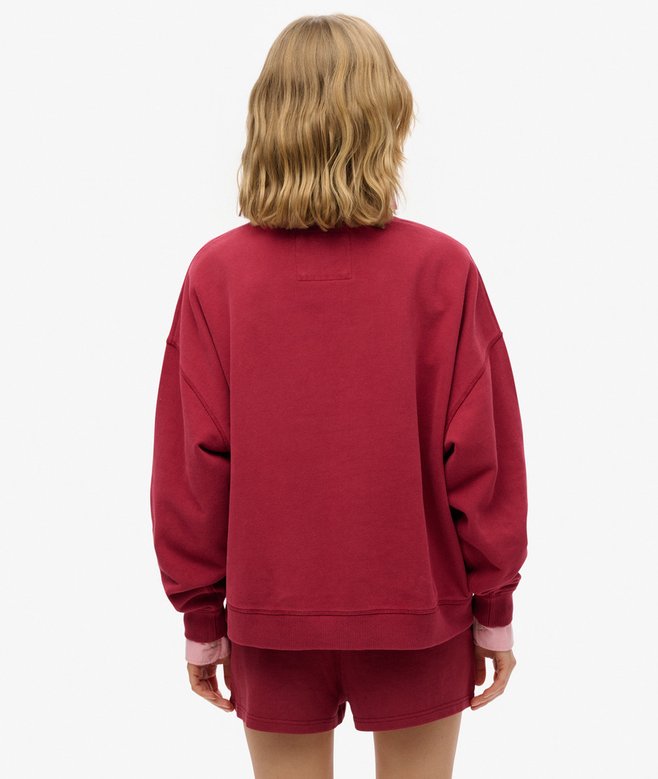 Athletic Essentials Relaxed Flock Crew Sweatshirt