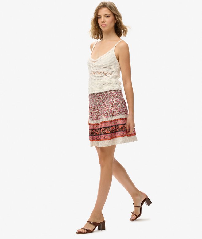 Patchwork Mini Skirt Price £19.99 Price reduced from £39.99 to You Save 50%