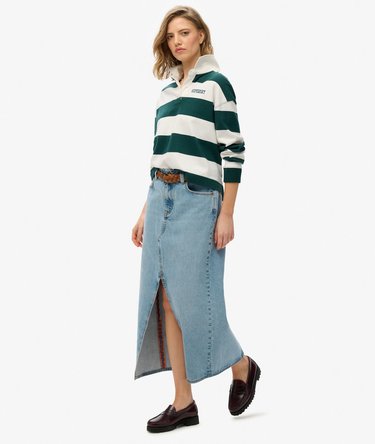 Denim-Maxirock mit Schlitz Image 4