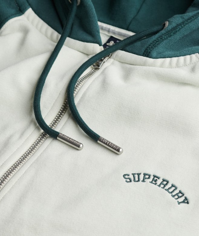 Essential Logo Oversized Raglan Zip Hoodie