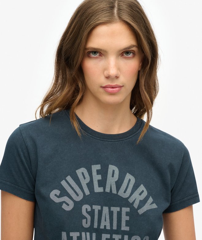 Athletic Graphic Fitted T-Shirt
