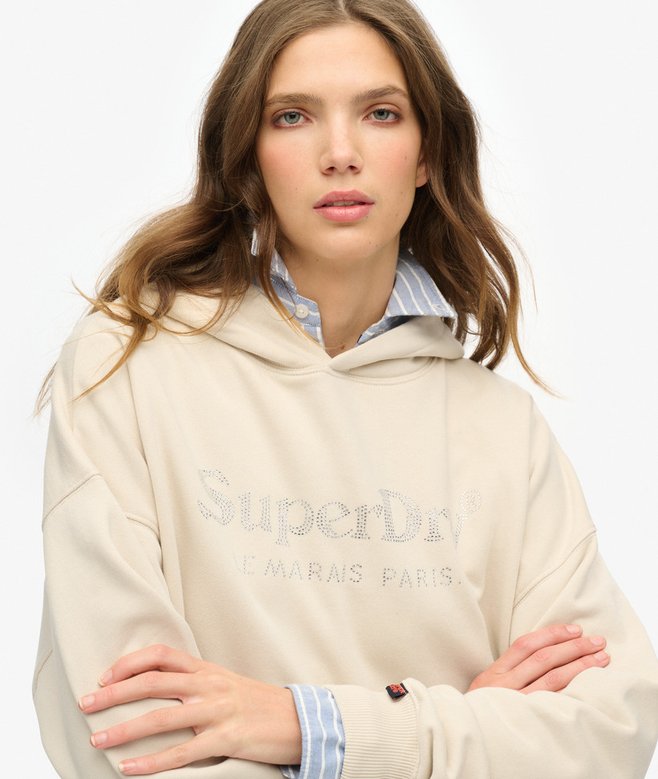 Venue Metallic Relaxed Hoodie