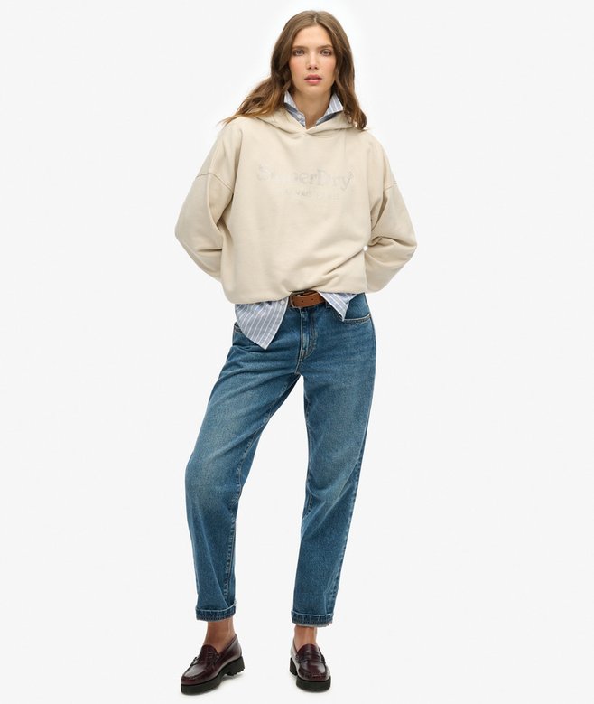 Venue Metallic Relaxed Hoodie