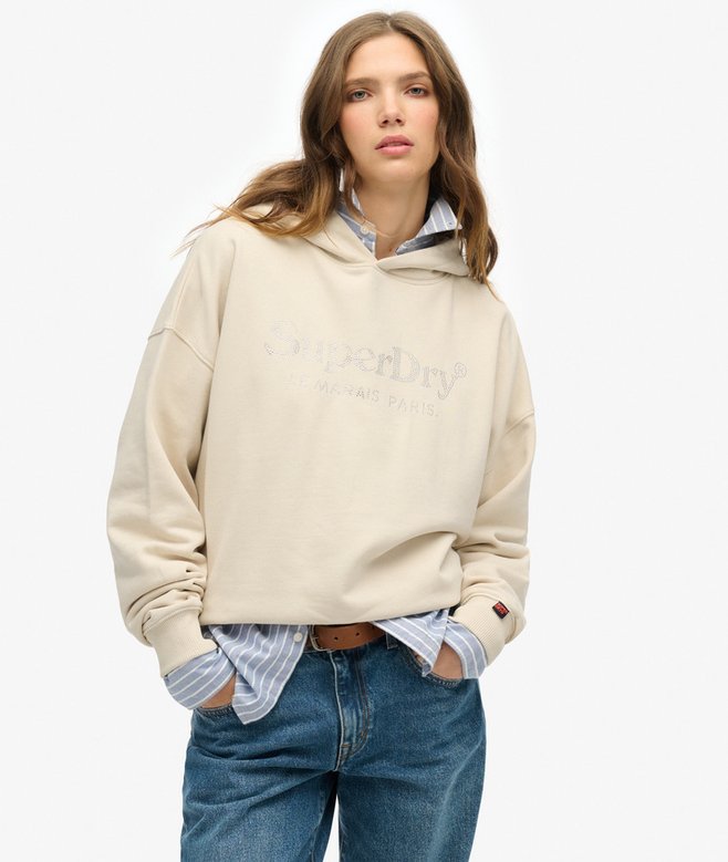Venue Metallic Relaxed Hoodie