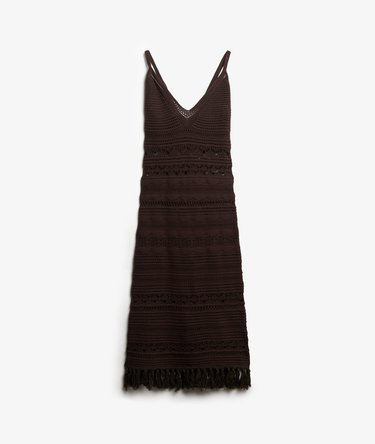 Crochet Tassel Midi Dress Image 6