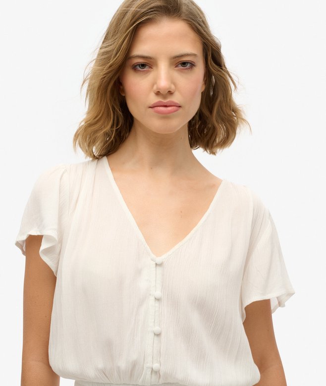 Short Sleeve Printed Playsuit