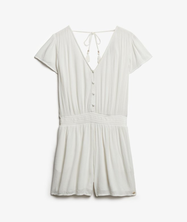 Short Sleeve Printed Playsuit