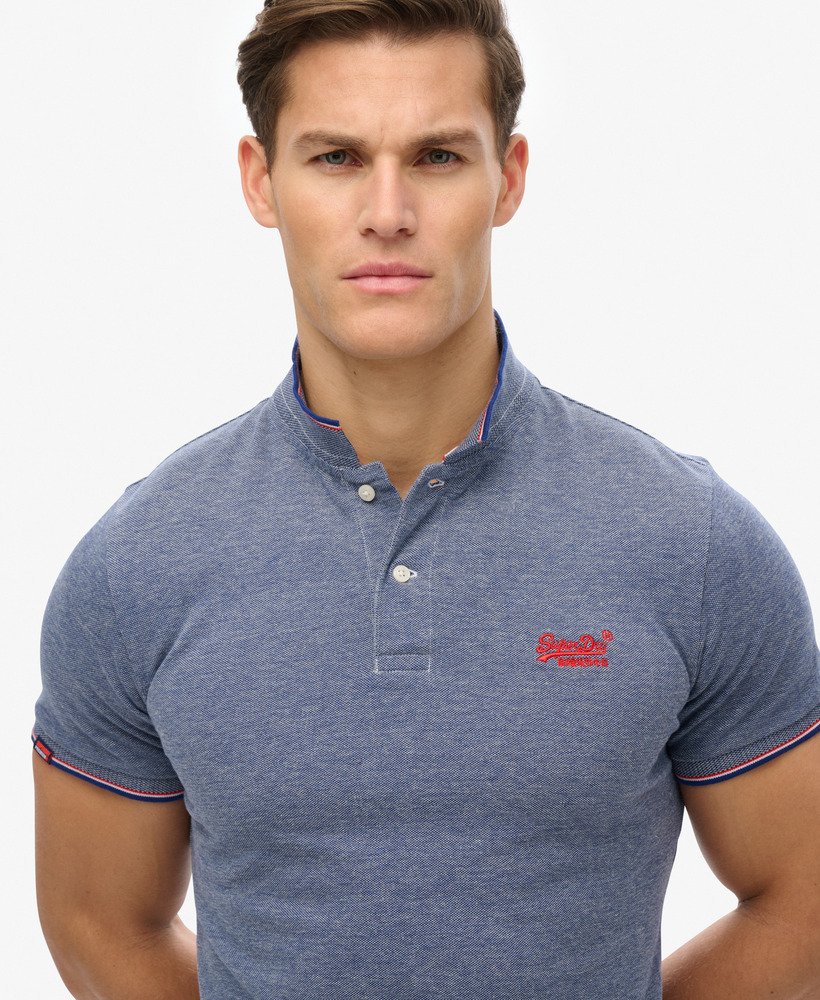 mens Poolside Polo Shirt in Royal Twist | Superdry US