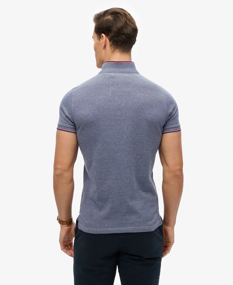 mens Poolside Polo Shirt in Royal Twist | Superdry US