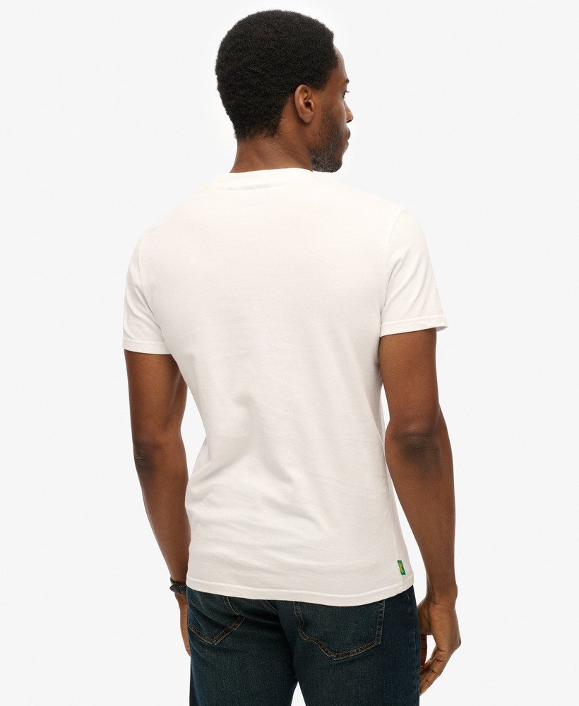 mens Essential Embroidered T-Shirt in OPTIC | Superdry US