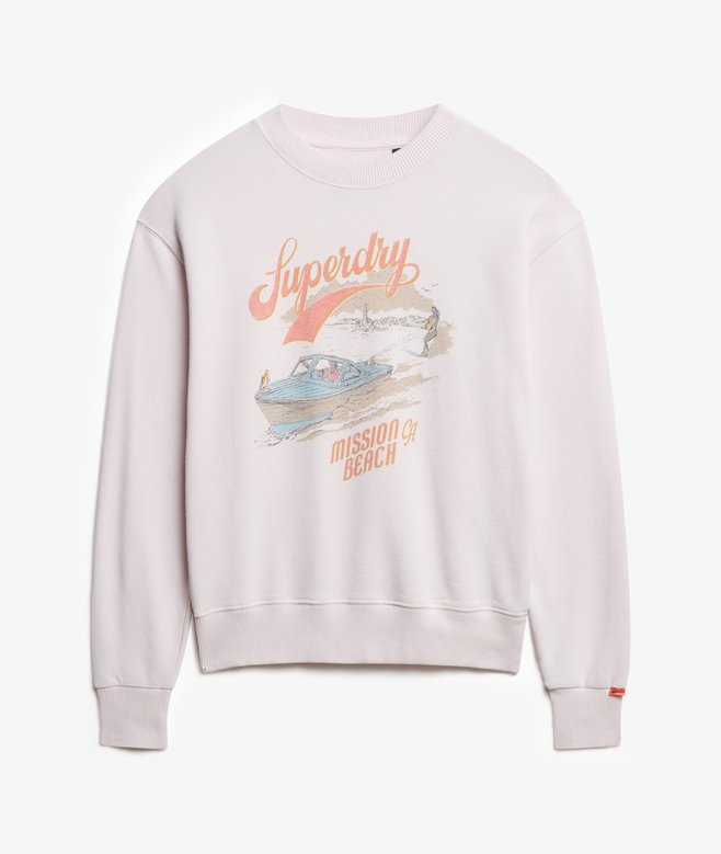 Souvenir Graphic Loose Crew Sweatshirt