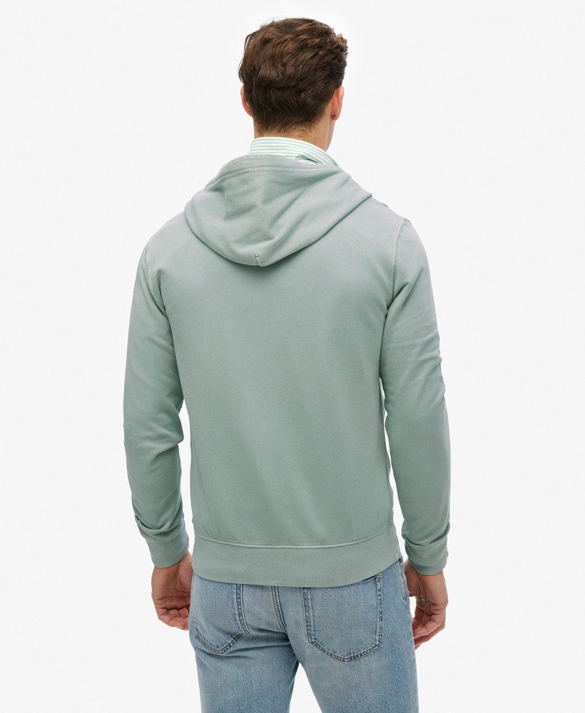 mens Classic Essential Zip Hoodie in Silver Blue | Superdry US