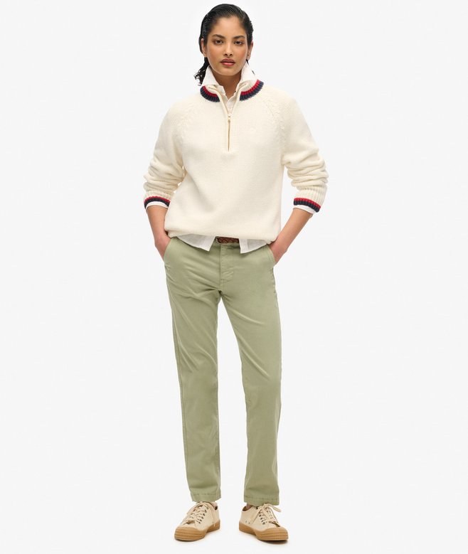 Tipped Half Zip Jumper