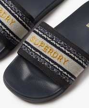 Vegan Webbing Pool Sliders