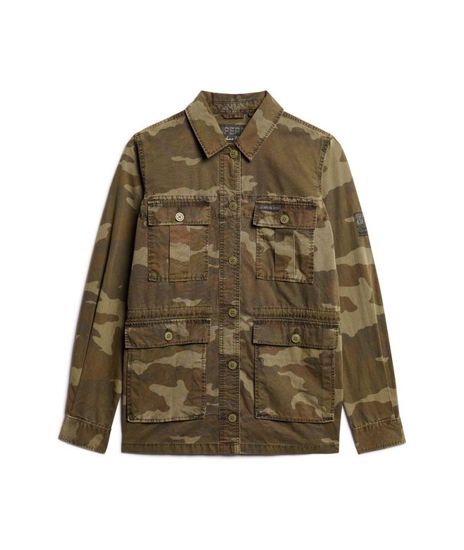 Embroidered Military Field Jacket