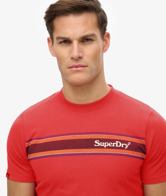 Venue Logo Stripe Relaxed T-Shirt