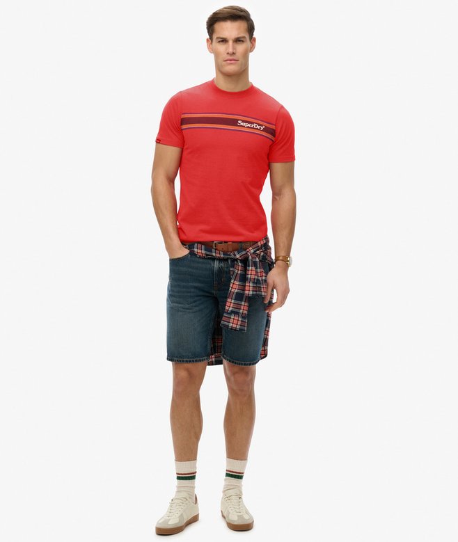 Venue Logo Stripe Relaxed T-Shirt