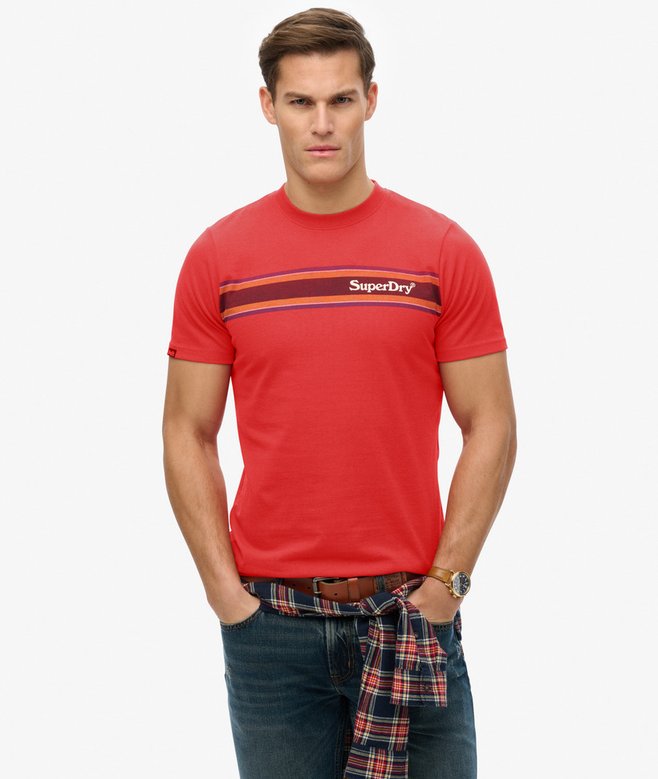 Venue Logo Stripe Relaxed T-Shirt