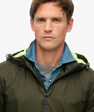 Hooded Logo Windbreaker Jacket Image 3