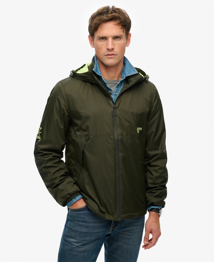 Logo Patch Windbreaker Jacket