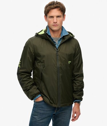 Hooded Logo Windbreaker Jacket Image 4