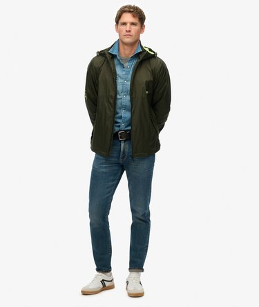 Hooded Logo Windbreaker Jacket Image 2