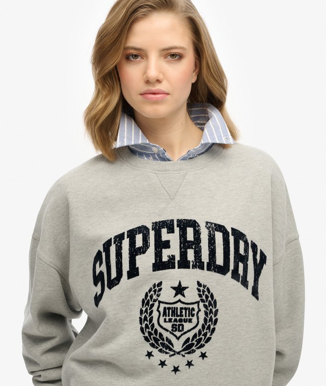 Athletic Relaxed Flock Sweatshirt