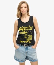 Trägerhemd mit Rundhalsausschnitt und Punk-Poster
