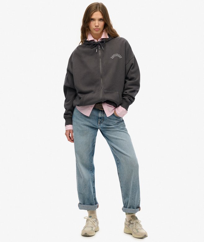 Athletic Essentials Oversized Zip Hoodie