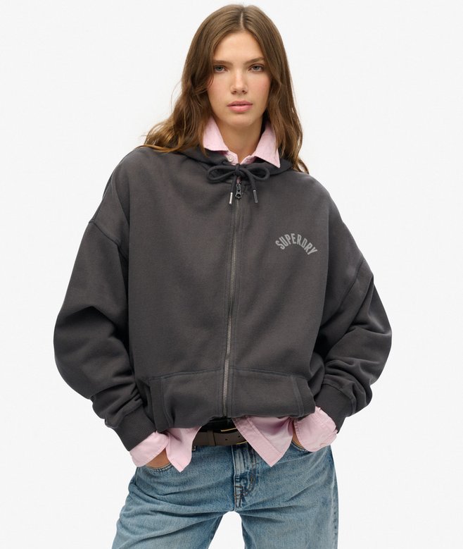 Athletic Essentials Oversized Zip Hoodie