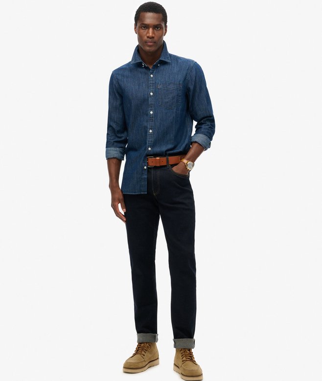 Essential Long Sleeve Denim Shirt