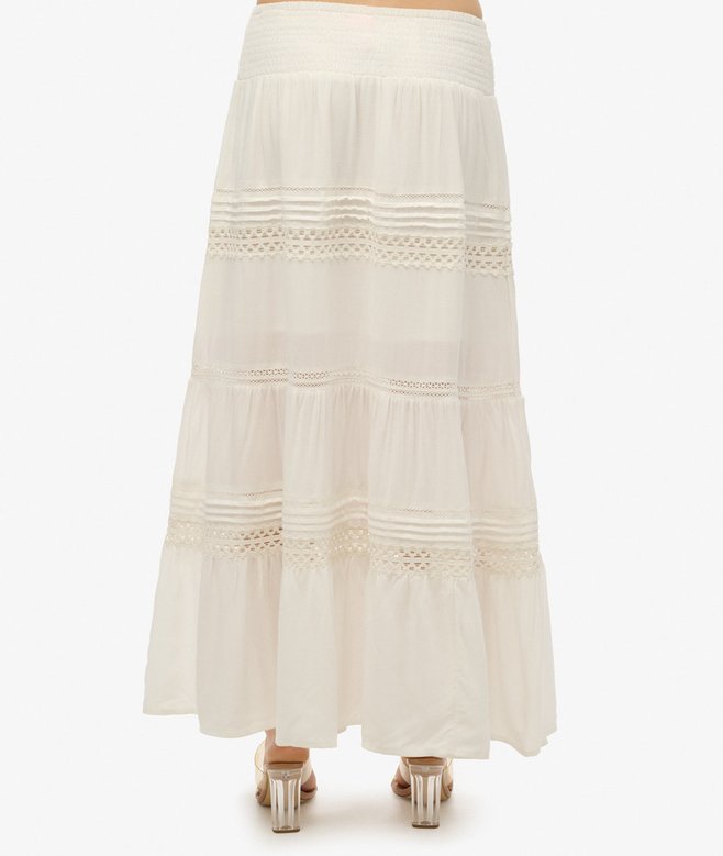 Ibiza Lace Mix Maxi Skirt
