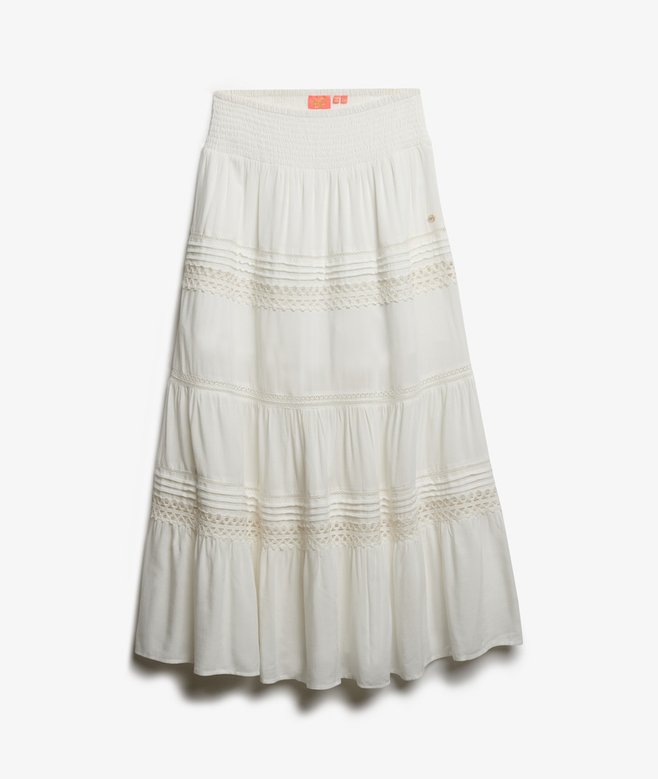 Ibiza Lace Mix Maxi Skirt