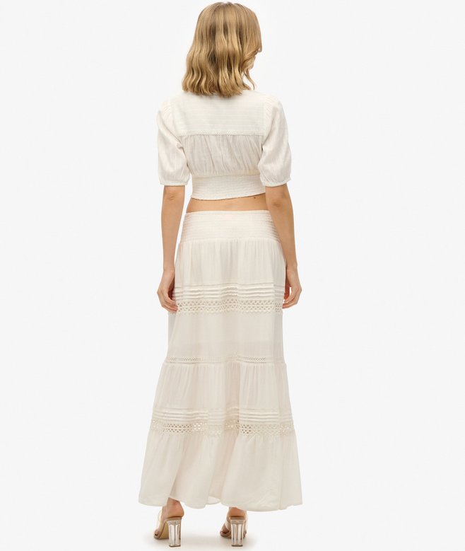 Ibiza Lace Mix Maxi Skirt