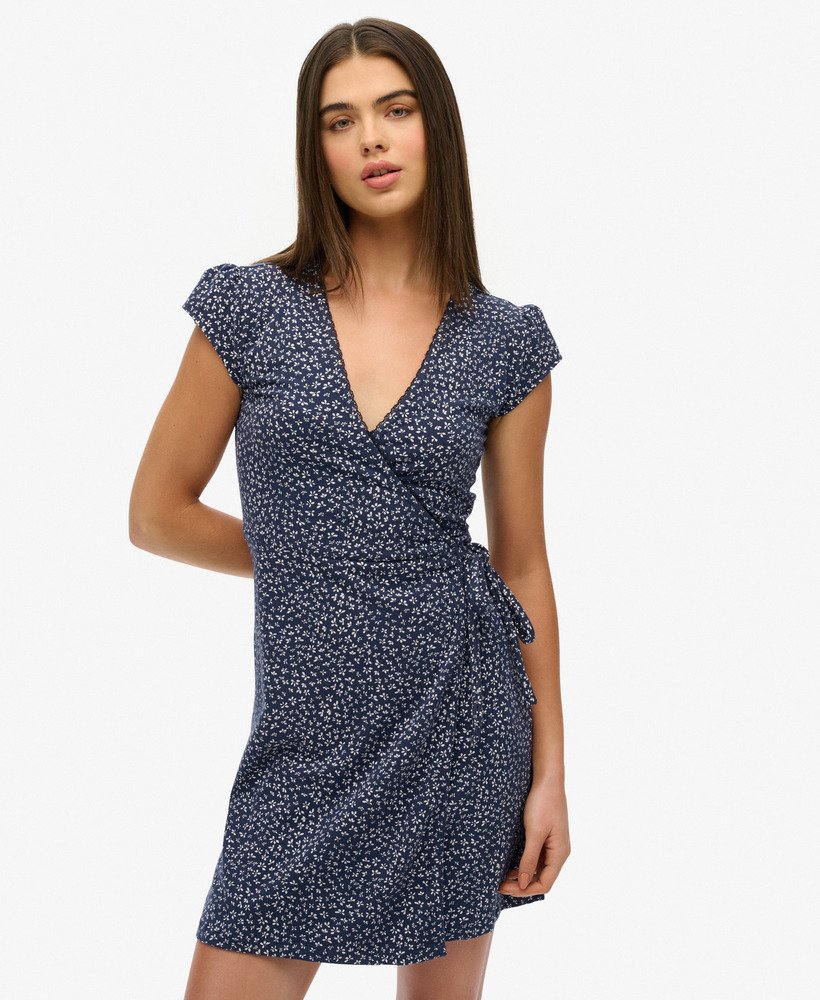 Robe Noire Superdry Femme – Coton – Sans Manches – Tailles XXS Et S Disponibles
