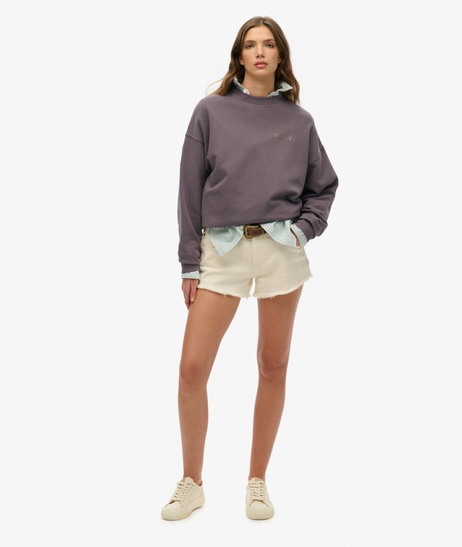 Old School Tattoo Oversized Crew Sweatshirt