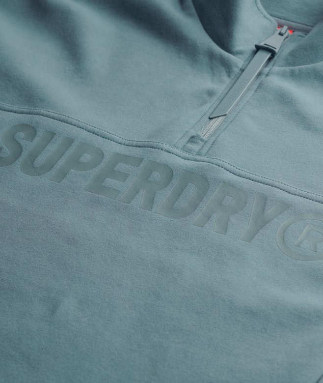 Active Tech Logo Relaxed Half Zip Sweatshirt