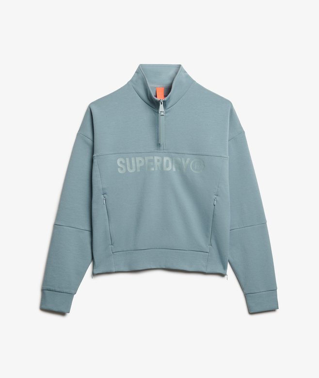 Active Tech Logo Relaxed Half Zip Sweatshirt