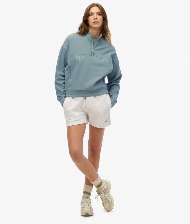 Active Tech Logo Relaxed Half Zip Sweatshirt