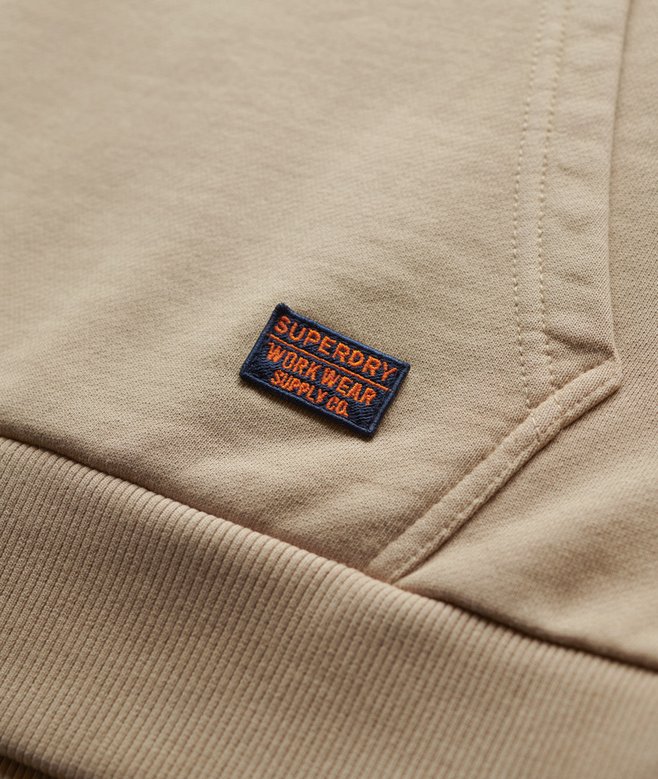 Embroidered Core Logo Relaxed Hoodie