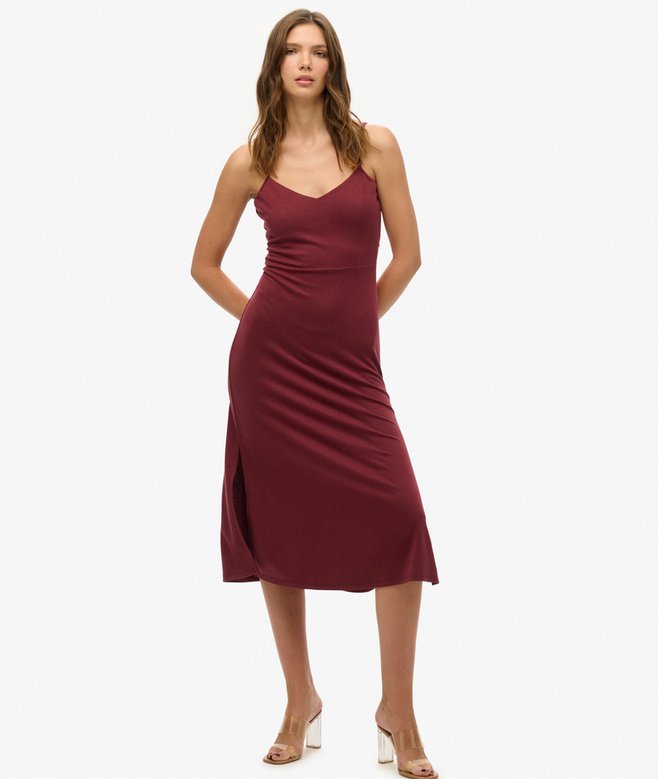 superdry jersey dress Brown Open Back US 8 Womens Amish Furniture