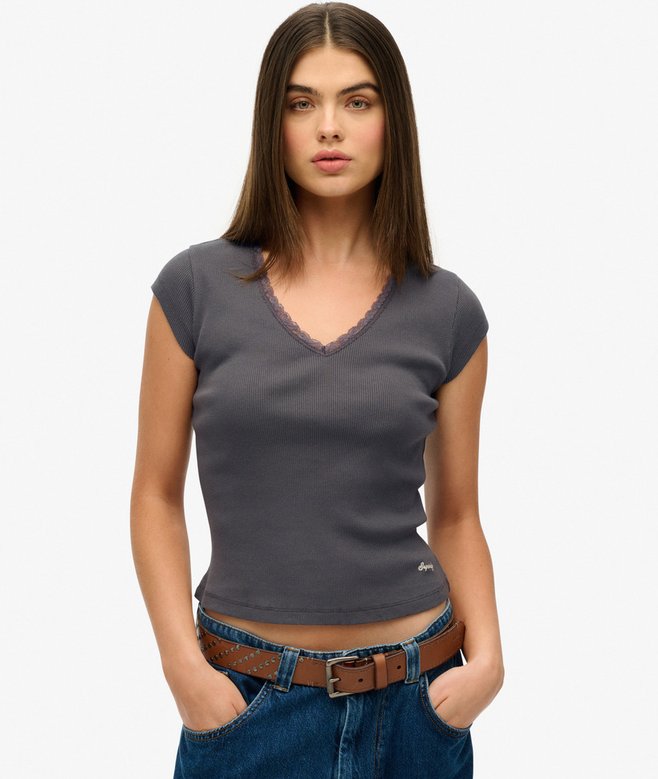Essential Lace Trim Top