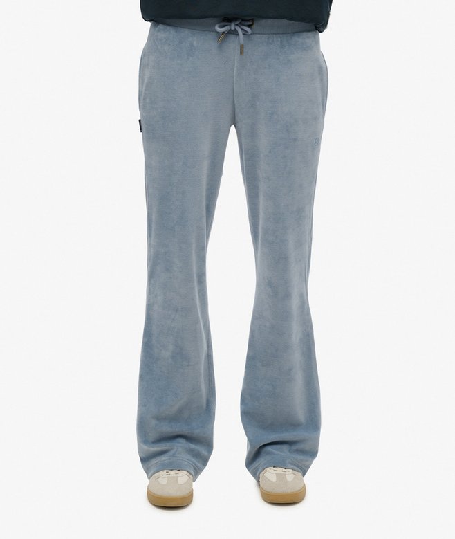 Velour Wide Leg Joggers
