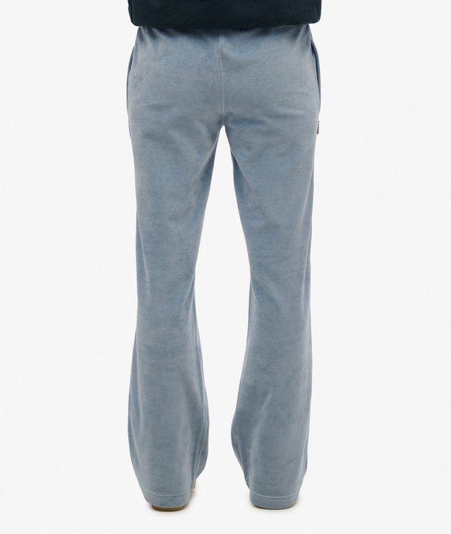 Velour Wide Leg Joggers