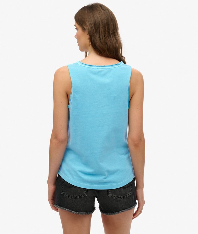 Outdoor Stripe Scoop Neck Tank Top