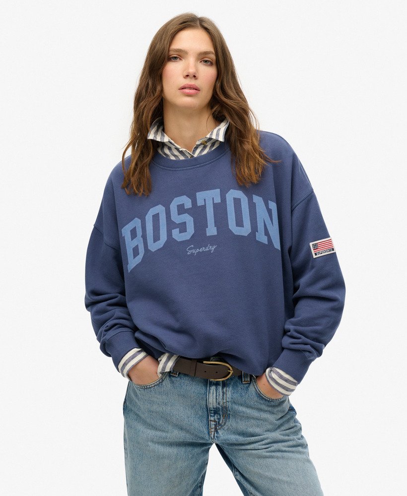 Vêtements bleus Superdry taille S pour femme