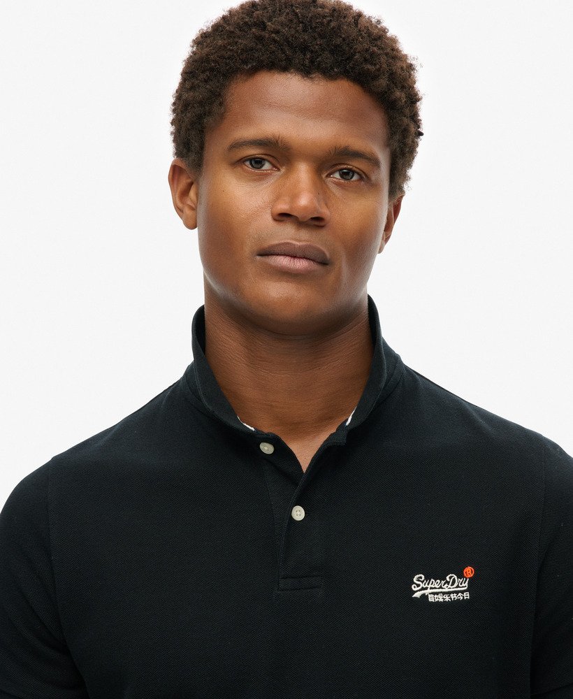 mens Poolside Polo Shirt in Black | Superdry UK