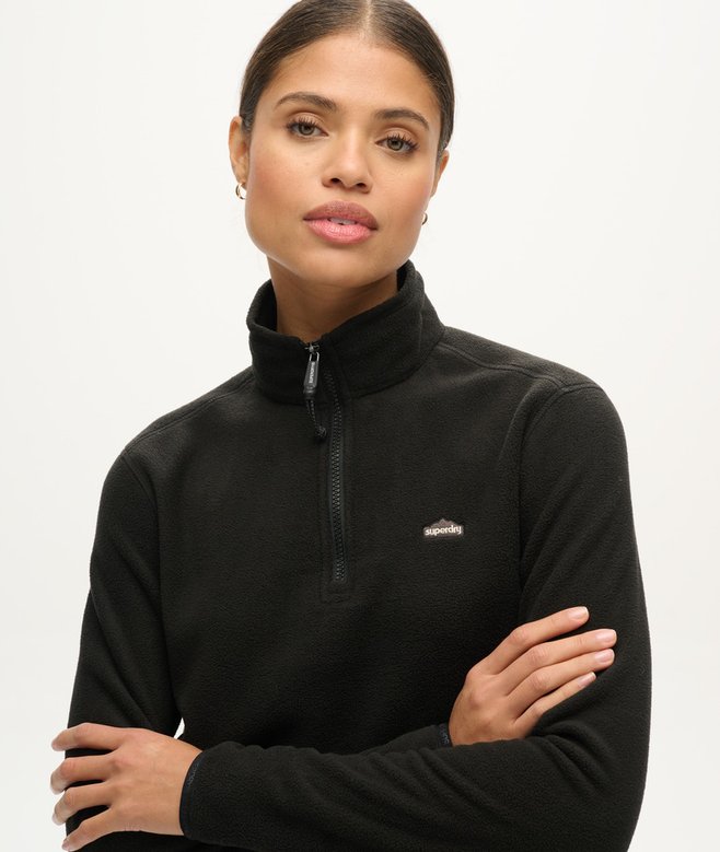 Polar Fleece Cropped Half Zip