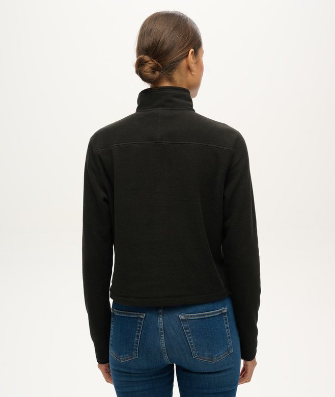 Polar Fleece Cropped Half Zip